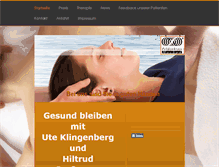 Tablet Screenshot of praxis-klingenberg.de